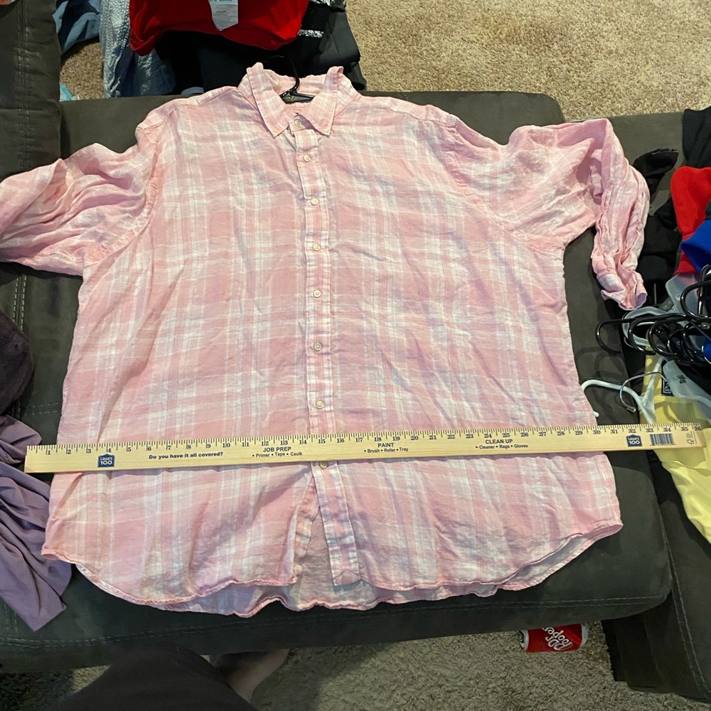 Used 3XB Pink Polo Ralph Lauren Long Sleeve Shirt.